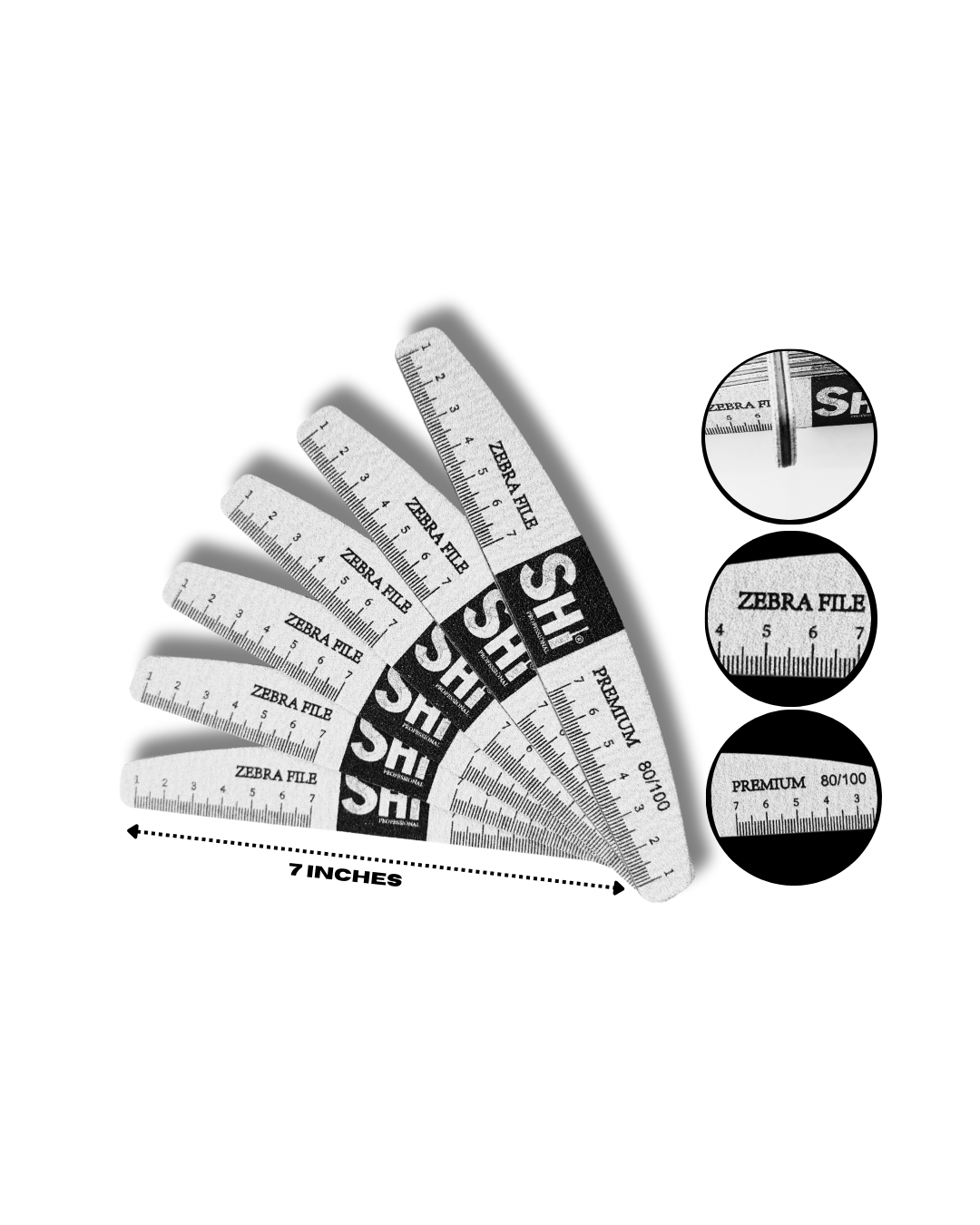 Elevate your nail care with SHi® Brand's Zebra Nail Files, meticulously crafted for professionals and enthusiasts alike.