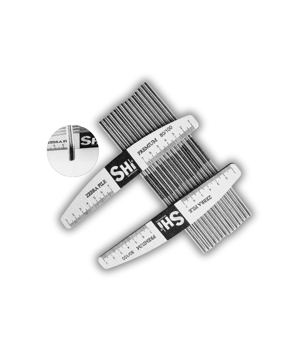 Elevate your nail care with SHi® Brand's Zebra Nail Files, meticulously crafted for professionals and enthusiasts alike.