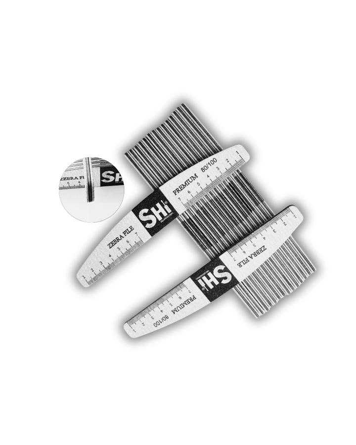 Elevate your nail care with SHi® Brand's Zebra Nail Files, meticulously crafted for professionals and enthusiasts alike.